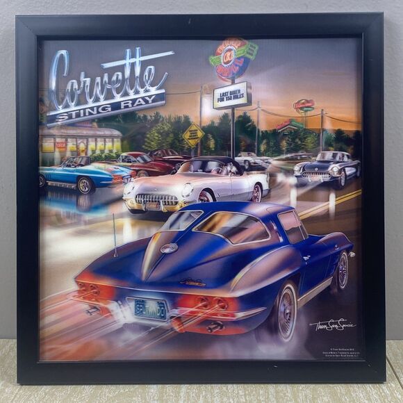 Open Road Brands Other - Corvette Sting Ray 3D Hologram Wall Art 13" x 13" GM Official Licensed Product